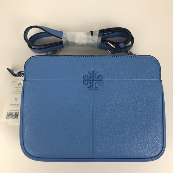 Tory Burch Ivy Blue Leather Cross Body Bag 29741 - Picture 3 of 8